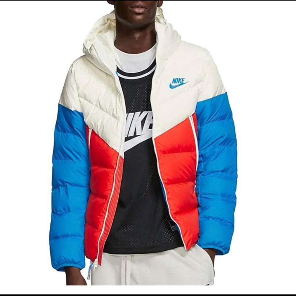 Nike puffer down hooded winter jacket parka rare